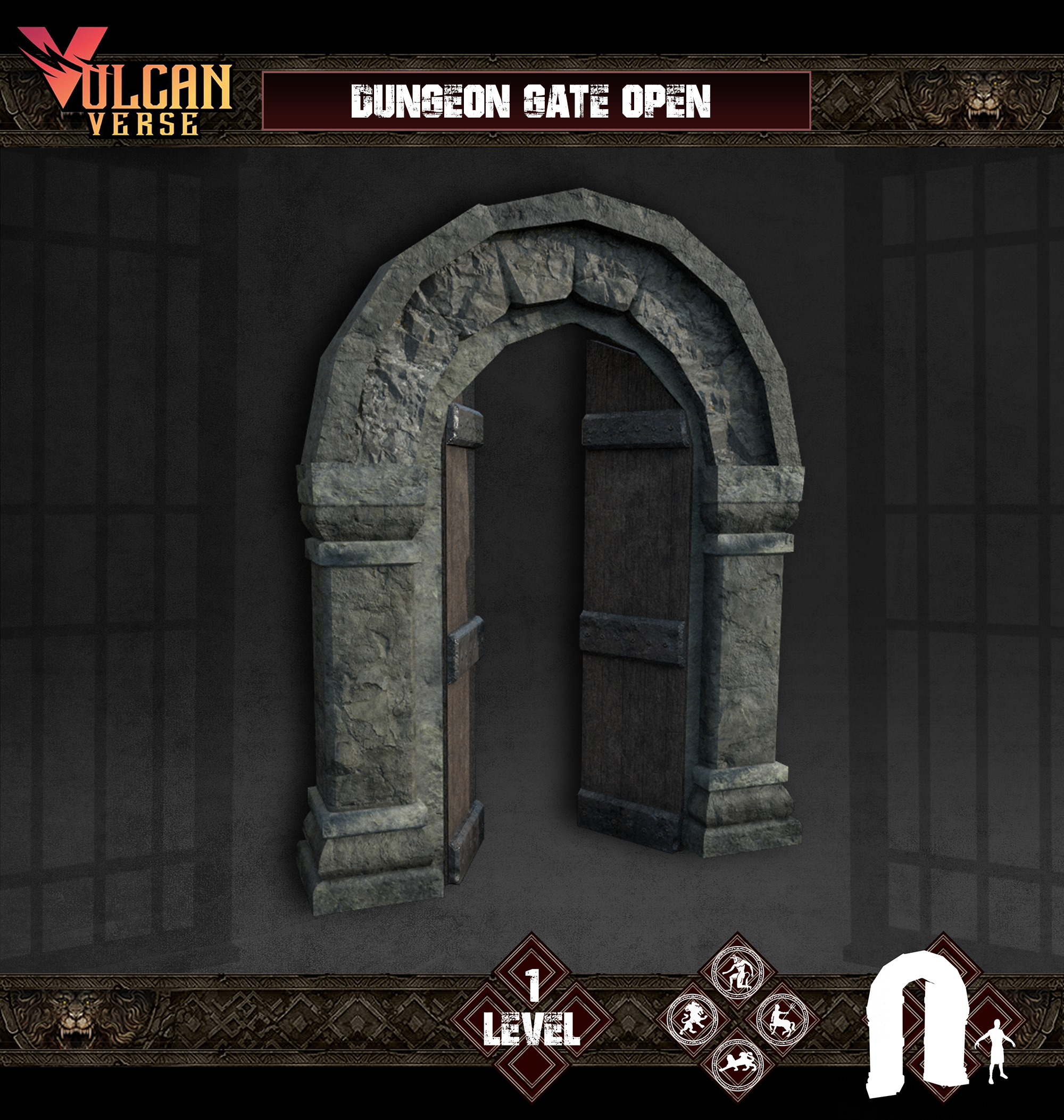 Dungeon Gate open