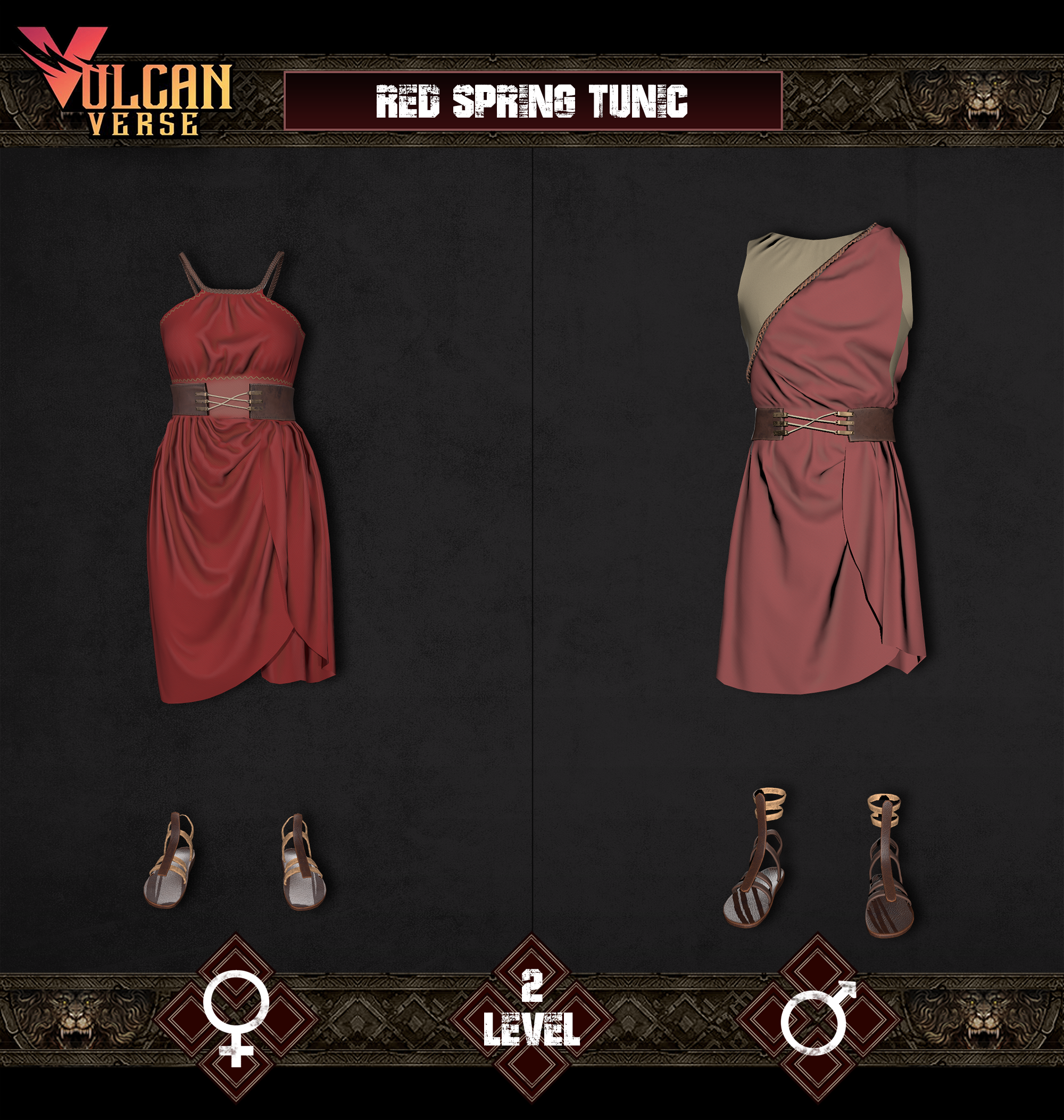 Red Spring Tunic